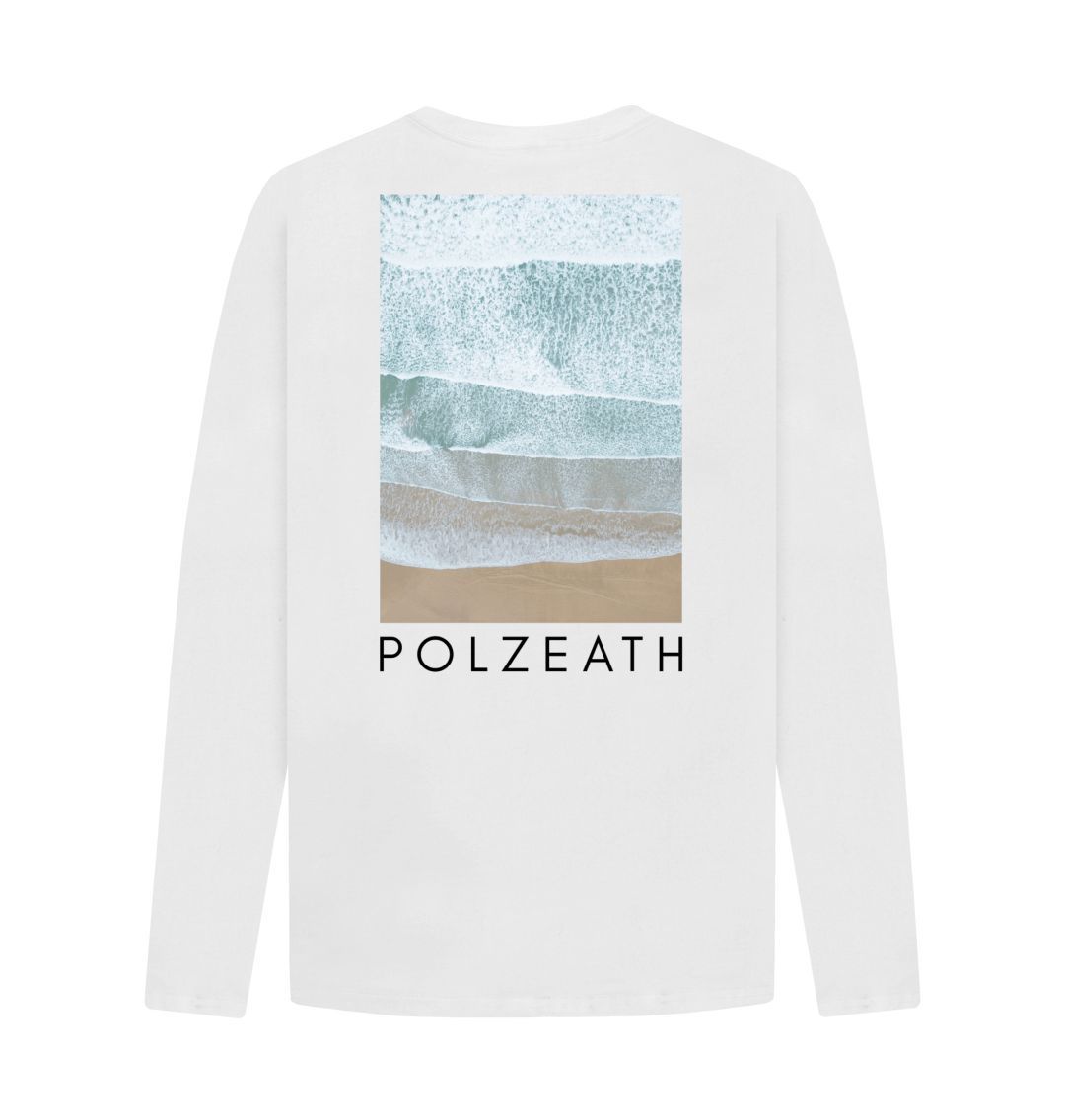 White Polzeath I Long Sleeve Tshirt