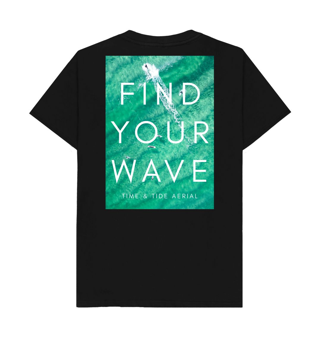 Black Find Your Wave I Tshirt