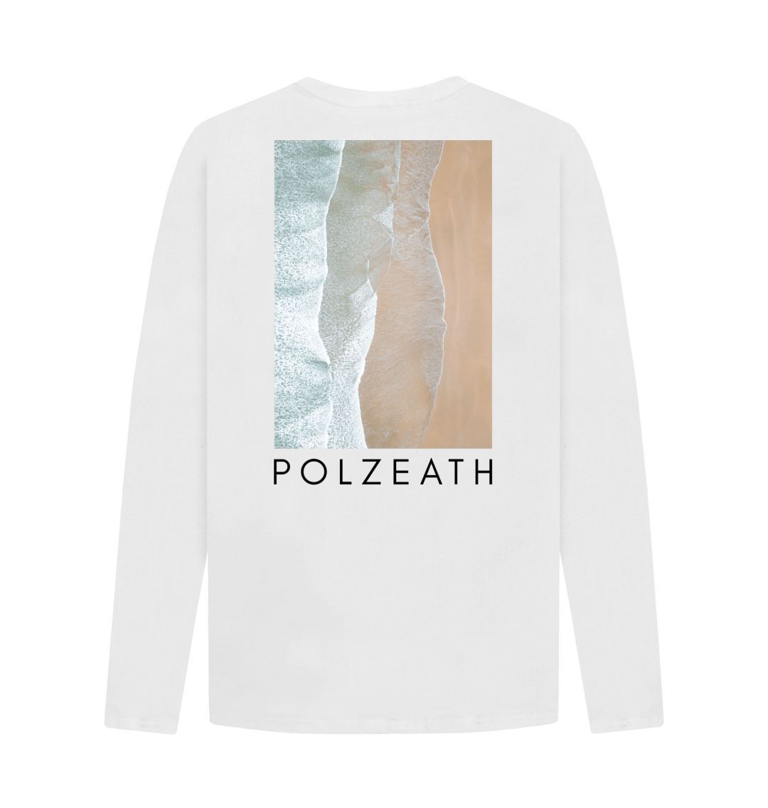 White Polzeath II Long Sleeve Tshirt
