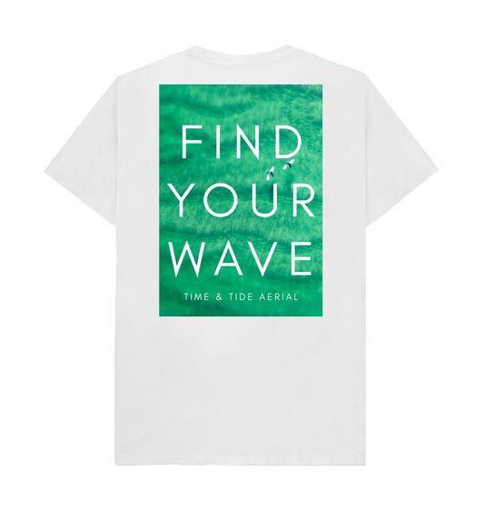White Find Your Wave II Tshirt