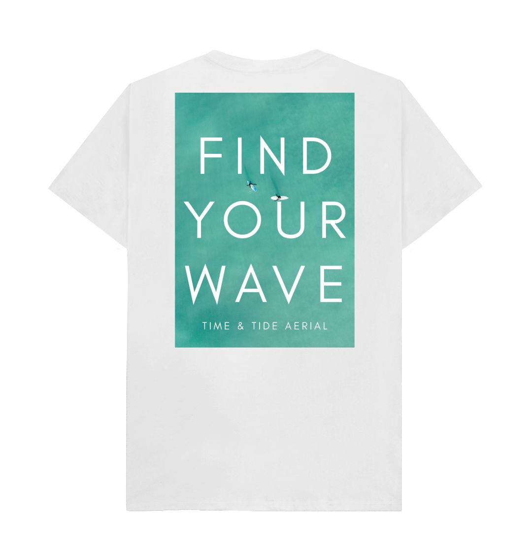 White Find Your Wave III Tshirt
