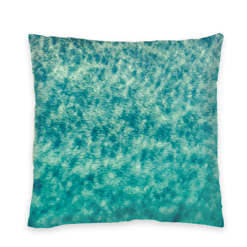 Emerald Canvas I Organic Cotton Cushion Cover - Natural Back & Zip - 308 gsm