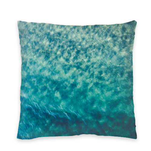 Emerald Canvas II Organic Cotton Cushion Cover - Natural Back & Zip - 308 gsm